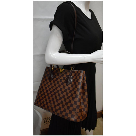 Louis Vuitton Damier Ebene Kensington Tote (SHF-23308) – LuxeDH