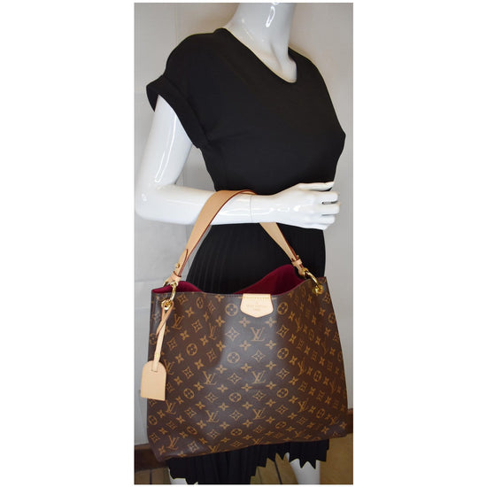 Louis Vuitton Graceful Hobo Bag GM Brown Canvas Monogram