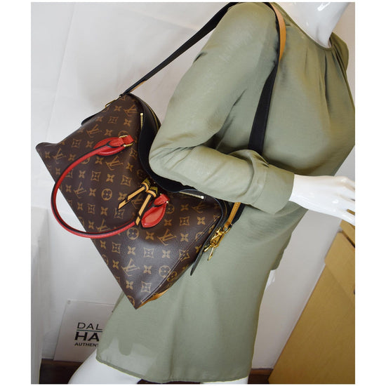 Tuileries leather handbag Louis Vuitton Brown in Leather - 26771543