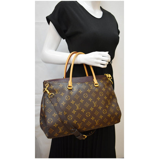 Louis Vuitton Pallas Tote Monogram Canvas Brown 214930175