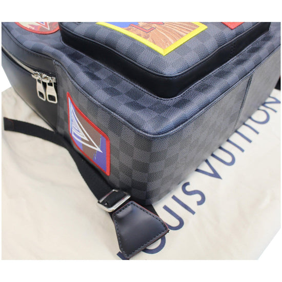 Louis Vuitton Josh Backpack Alps Patches Damier Graphite at 1stDibs