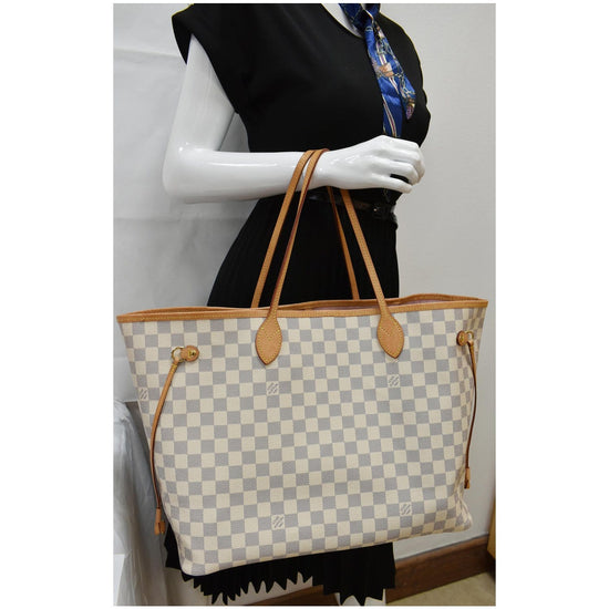 White Louis Vuitton Damier Azur Totally GM Shoulder Bag – Designer Revival