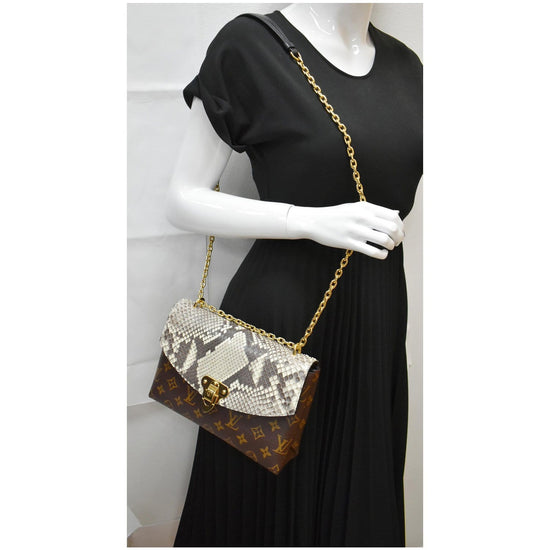 Louis Vuitton Saint Placide Monogram Canvas Python Bag