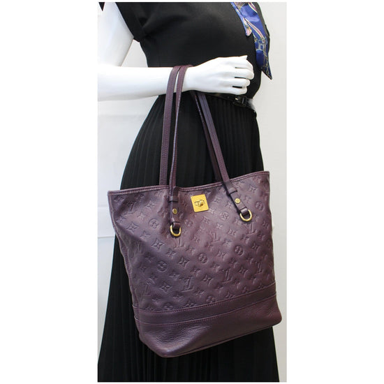 LOUIS VUITTON Monogram Empreinte Citadine PM Brown Shoulder Tote