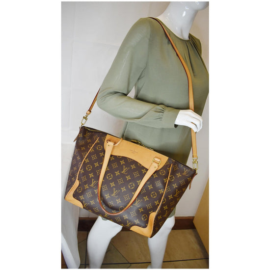 Louis Vuitton M51195 Estrela NM Red & Brown Monogram Canvas Tote Bag –  Cashinmybag