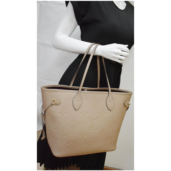 Louis Vuitton Neverfull MM Monogram Bags Handbags Purse (Beige) :  : Shoes & Handbags