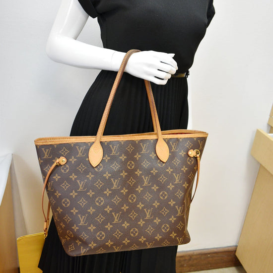 LOUIS VUITTON All-In MM Monogram Canvas Shoulder Bag Brown