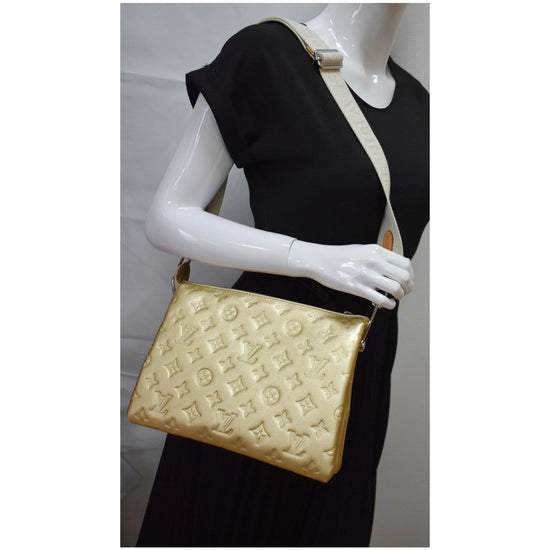 Louis Vuitton Monogram Embossed Lambskin Coussin PM Shoulder Bag (SHF- –  LuxeDH