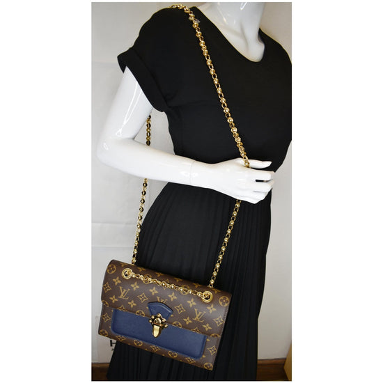 Louis Vuitton LV Women Victoire Chain Bag in Monogram Coated Canvas-Navy -  LULUX