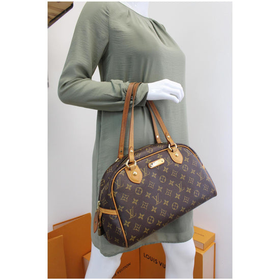 Montorgueil leather tote Louis Vuitton Brown in Leather - 31312402