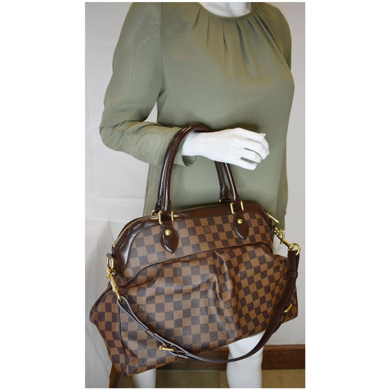 Brown Louis Vuitton Damier Ebene Trevi GM Satchel