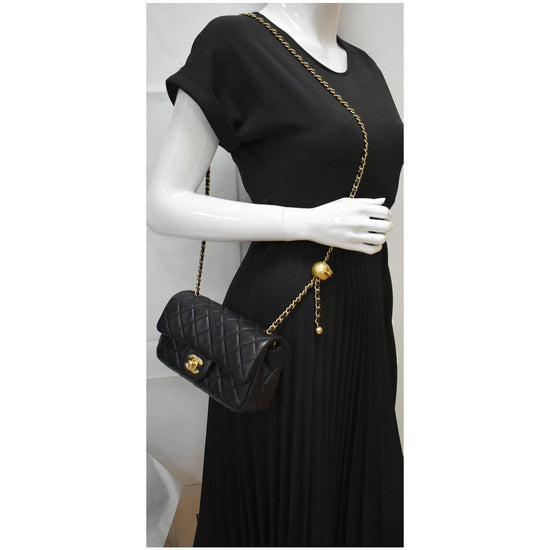 Pearl bag crossbody bag Chanel Black in Plastic - 13809016