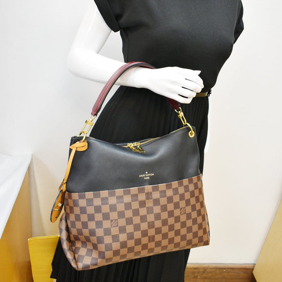 Louis Vuitton Damier Ebène Noir Maida Hobo