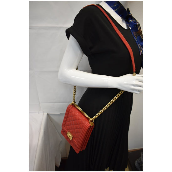 Chanel Womens North South Boy Bag Black Caviar Leather / Gold ref.1006653 -  Joli Closet