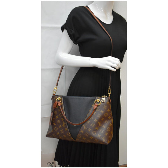 Louis Vuitton Braided Handle V Tote Monogram Canvas and Leather MM Brown  13433311