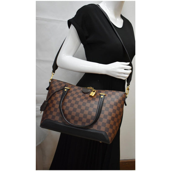 Louis Vuitton Tote Hyde Park Damier Ebene Noir Black in Canvas