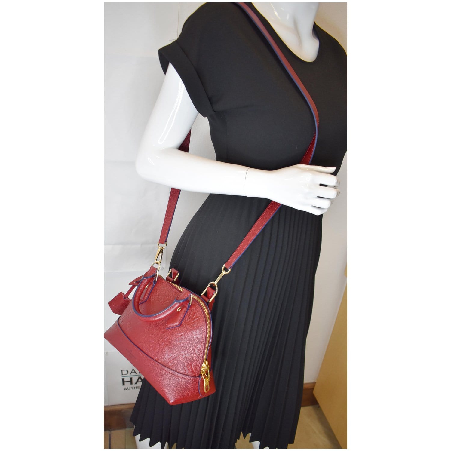 Louis Vuitton Neo Alma Monogram Empreinte Shoulder Bag Cherry Berry