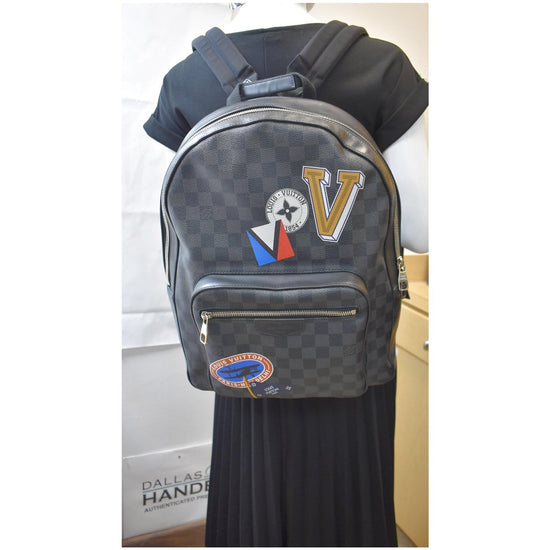 Louis Vuitton, Bags, Louis Vuitton Josh Backpack Limited Edition Nemeth  Damier Graphite Black Print
