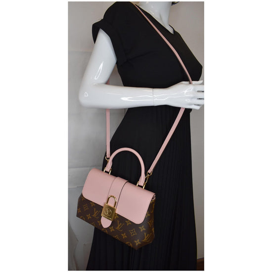 Louis Vuitton Locky BB Cross Body Bag Brown/Pink Leather/Canvas