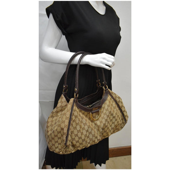 189835 GG Canvas Abbey D Ring Large Hobo – Keeks Designer Handbags
