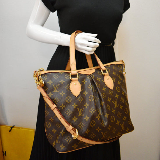 Palermo leather handbag Louis Vuitton Brown in Leather - 29638709