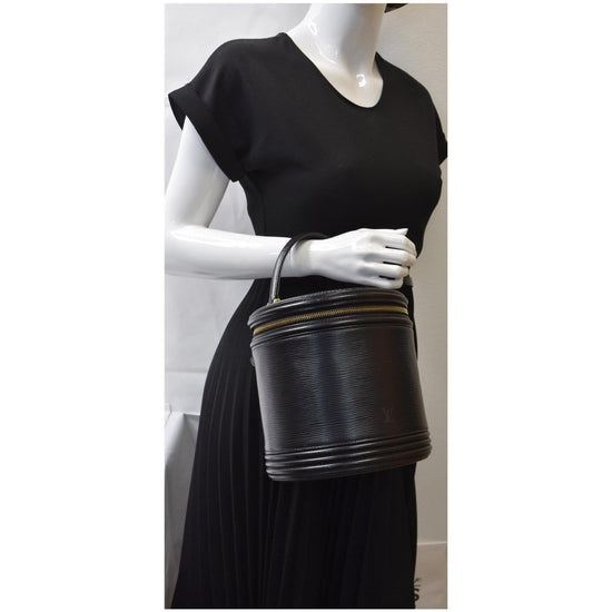 LOUIS VUITTON Black Epi Leather Cannes Top Handle - The Purse Ladies