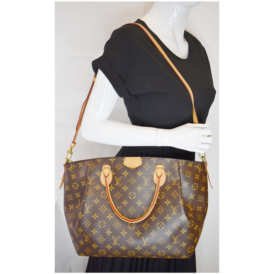 LOUIS VUITTON Turenne GM Monogram Canvas 2 Way Shoulder Bag Brown