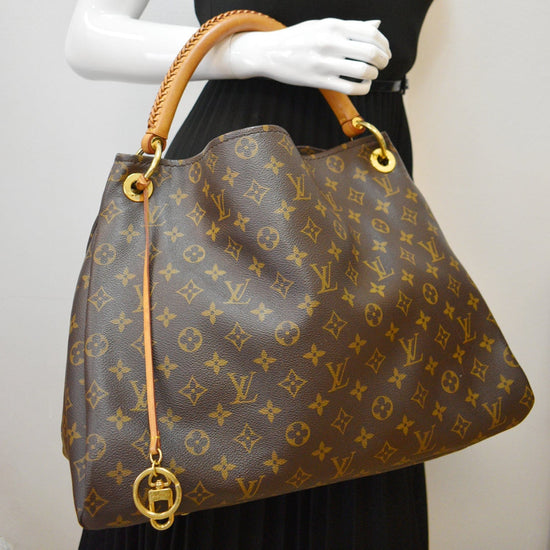 LOUIS VUITTON Artsy MM Monogram Canvas Hobo Bag Brown - sold