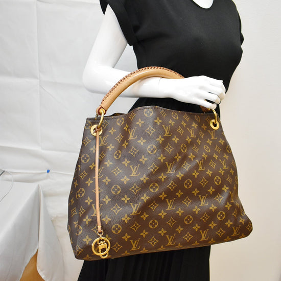 Louis Vuitton Artsy MM Brown Monogram Canvas Hobo Shoulder Bag, Great  condition