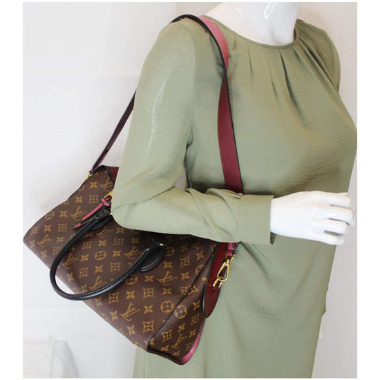 Louis Vuitton Tuileries Shoulder Bag Medium Brown Canvas