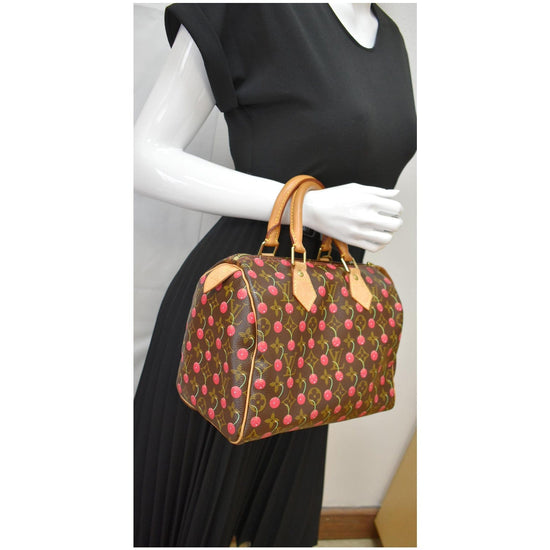 Louis Vuitton Limited Edition Cerises Speedy 25 Satchel (SHF-22166) – LuxeDH