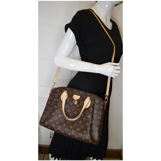 Louis Vuitton Rivoli Handbag Monogram Canvas MM Brown