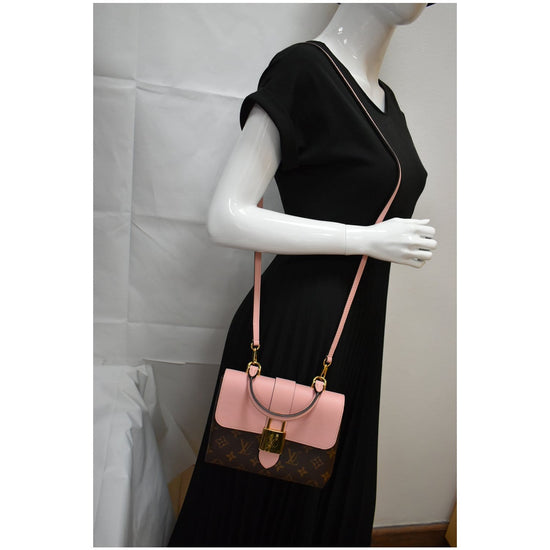 LOUIS VUITTON Locky BB Monogram Canvas Crossbody Bag Rose Poudre