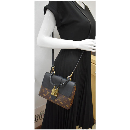 LOUIS VUITTON Locky BB Monogram Canvas Crossbody Bag Brown