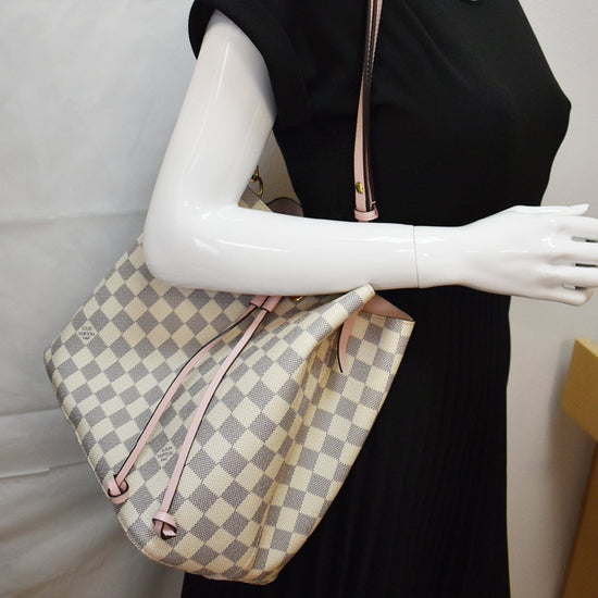 Louis Vuitton NeoNoe MM Damier Azur in Coated Canvas with Gold-tone - US