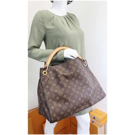 Artsy leather handbag Louis Vuitton Brown in Leather - 26095191