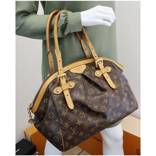 Louis Vuitton Tivoli GM Monogram Canvas Leather Shoulder Bag Authentic EUC