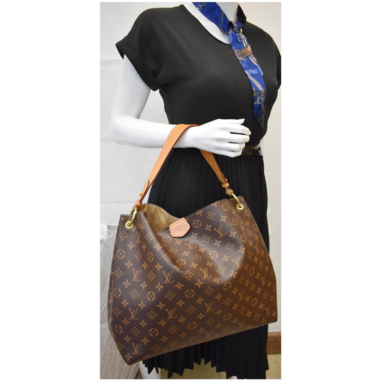 Graceful cloth handbag Louis Vuitton Brown in Cloth - 35708477