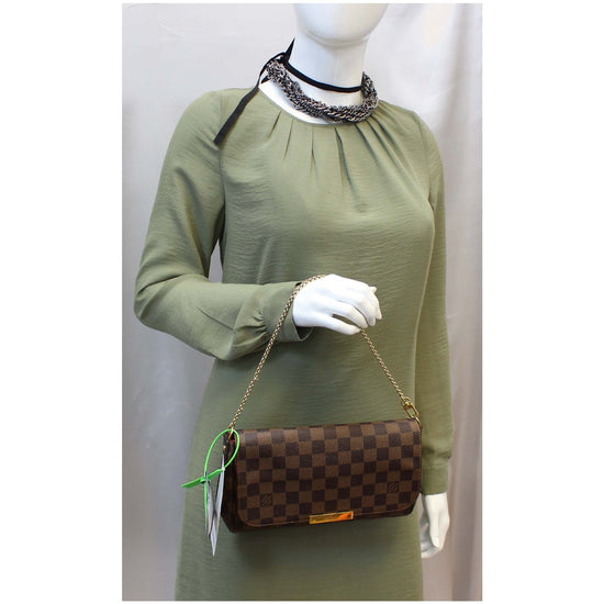 Louis Vuitton Favorite MM Damier Ebene Crossbody Bag ○ Labellov