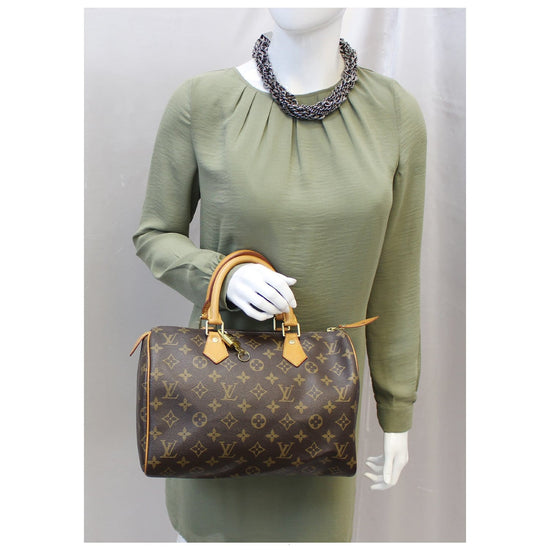 RDC13554 Authentic LOUIS VUITTON Monogram Canvas Speedy 30 Bag