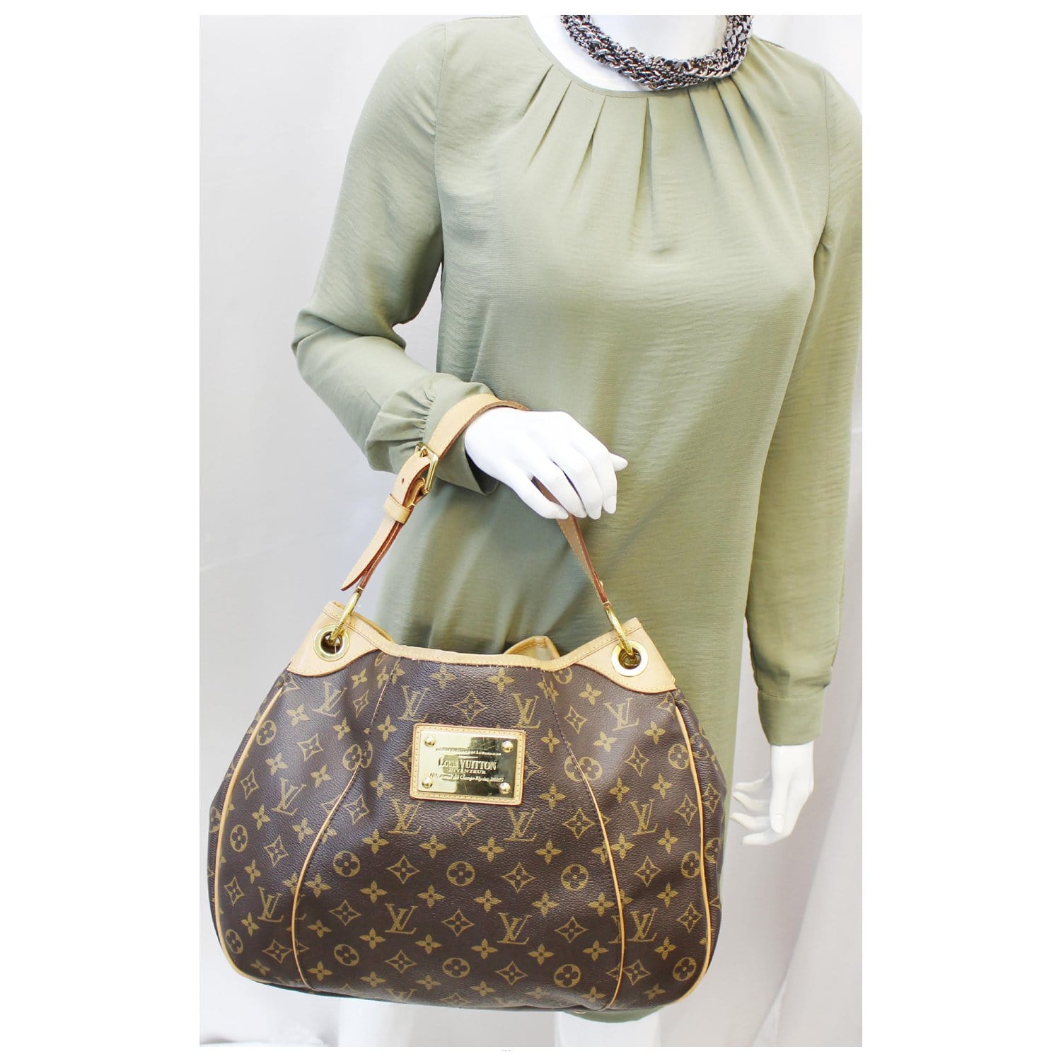 LOUIS VUITTON Galliera PM Monogram Canvas Shoulder Bag-US