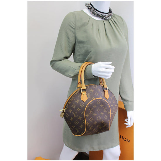 Ellipse leather handbag Louis Vuitton Brown in Leather - 32597118