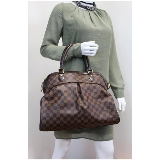 Louis Vuitton Trevi GM Shoulder Bag - Damier Ebene Brown Cloth ref