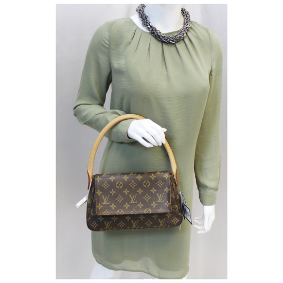 LOUIS VUITTON Looping PM Monogram Canvas Satchel Bag-US