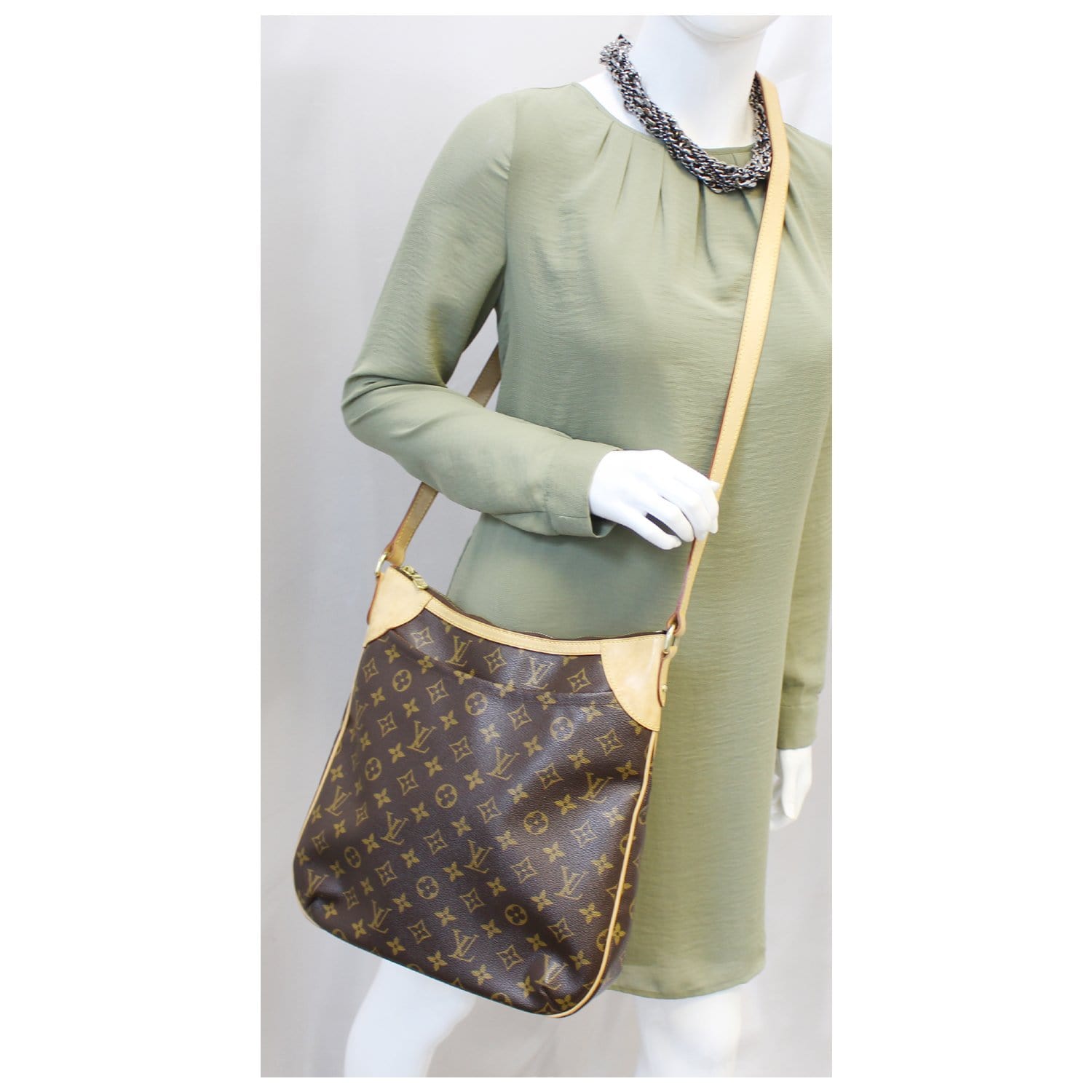 LOUIS VUITTON Odeon MM Monogram Canvas Shoulder Bag