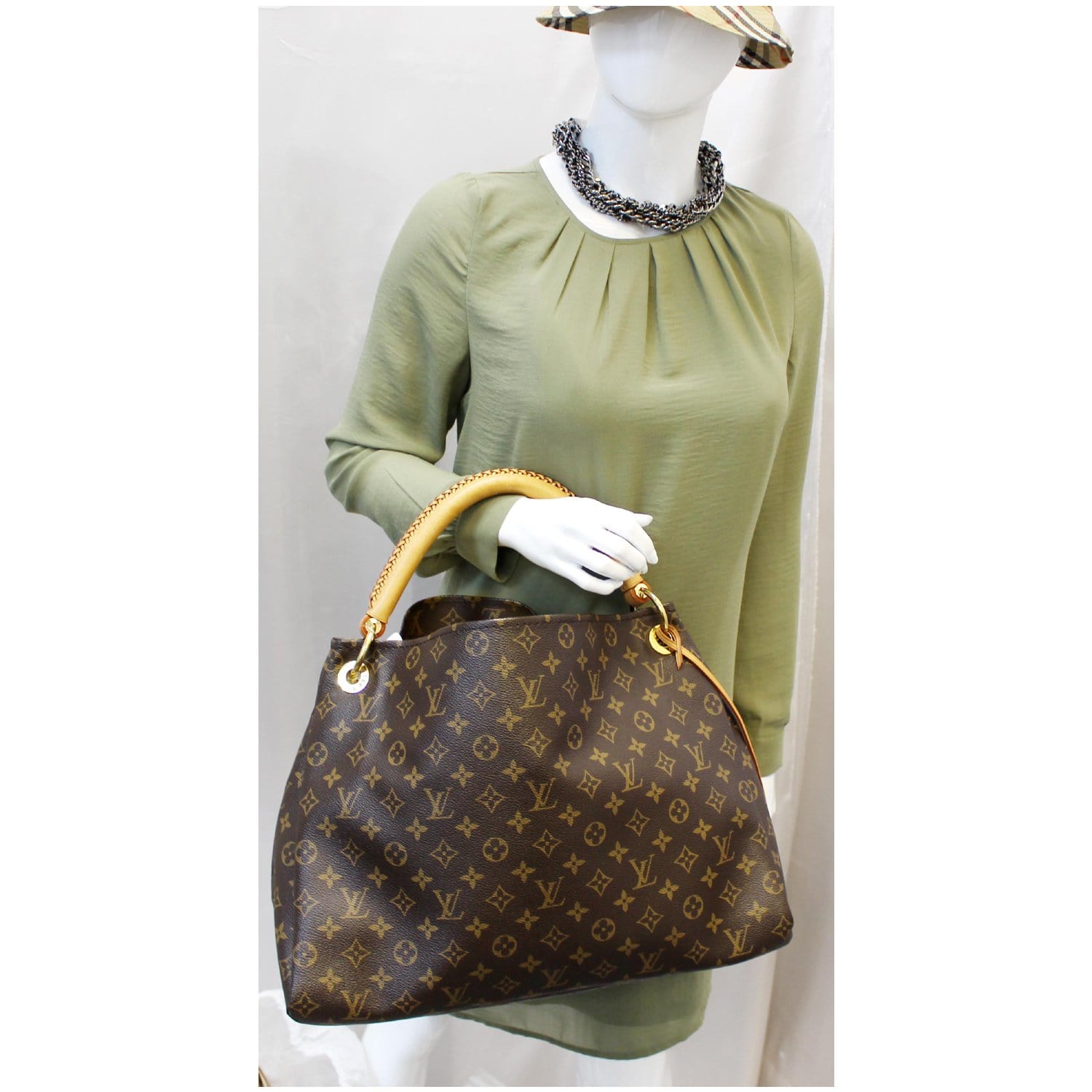 Louis Vuitton Artsy MM Monogram Shoulder Bag For Women