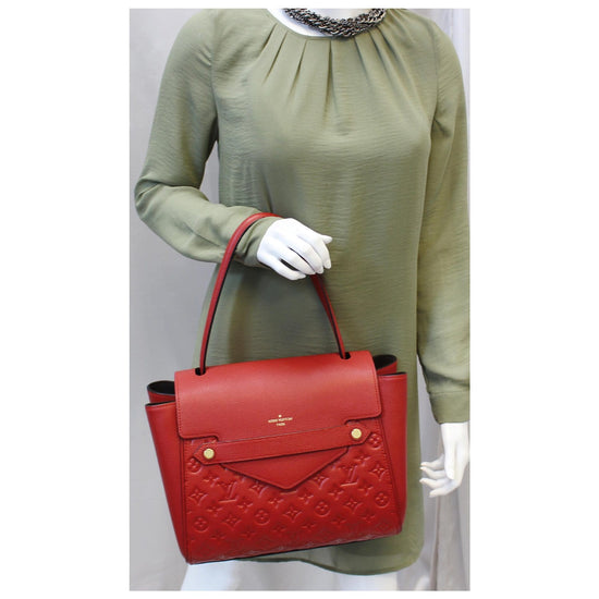 LOUIS VUITTON Red Trocadero Monogram Empreinte Leather Bag