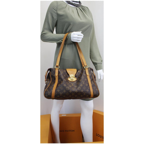 Stresa cloth handbag Louis Vuitton White in Cloth - 35631102