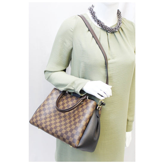 Louis Vuitton // 2019 Brown & Pink Damier Ebene Brittany Shoulder