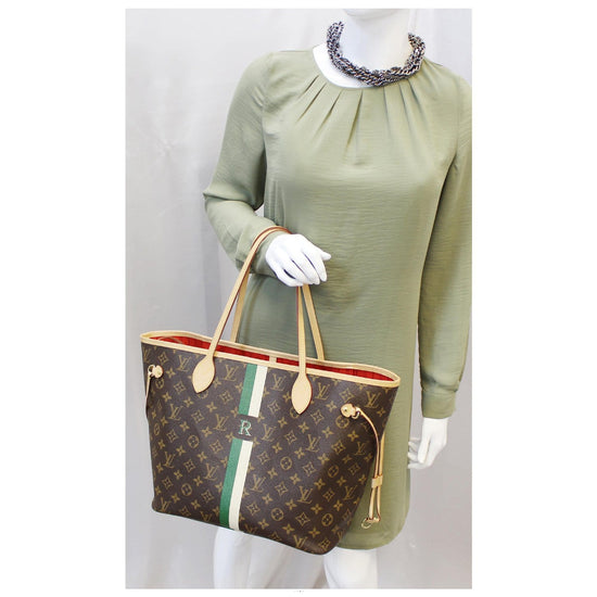 LOUIS VUITTON Monogram Neverfull MM Mon Tote Shoulder Bag